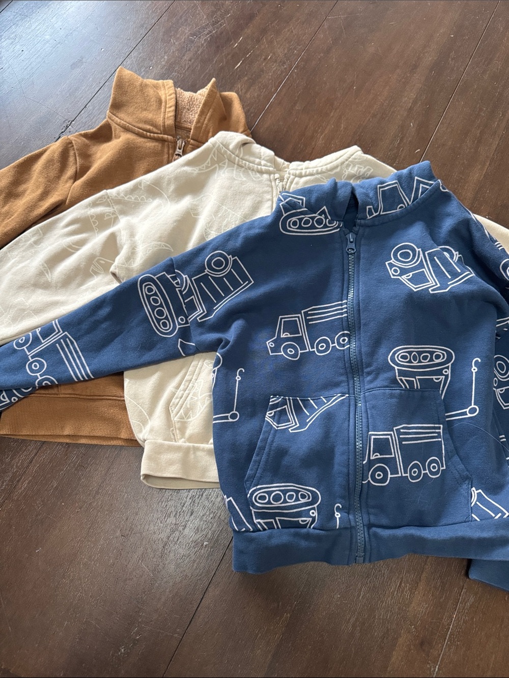 Three zip up hooded sweatshirts (boys)